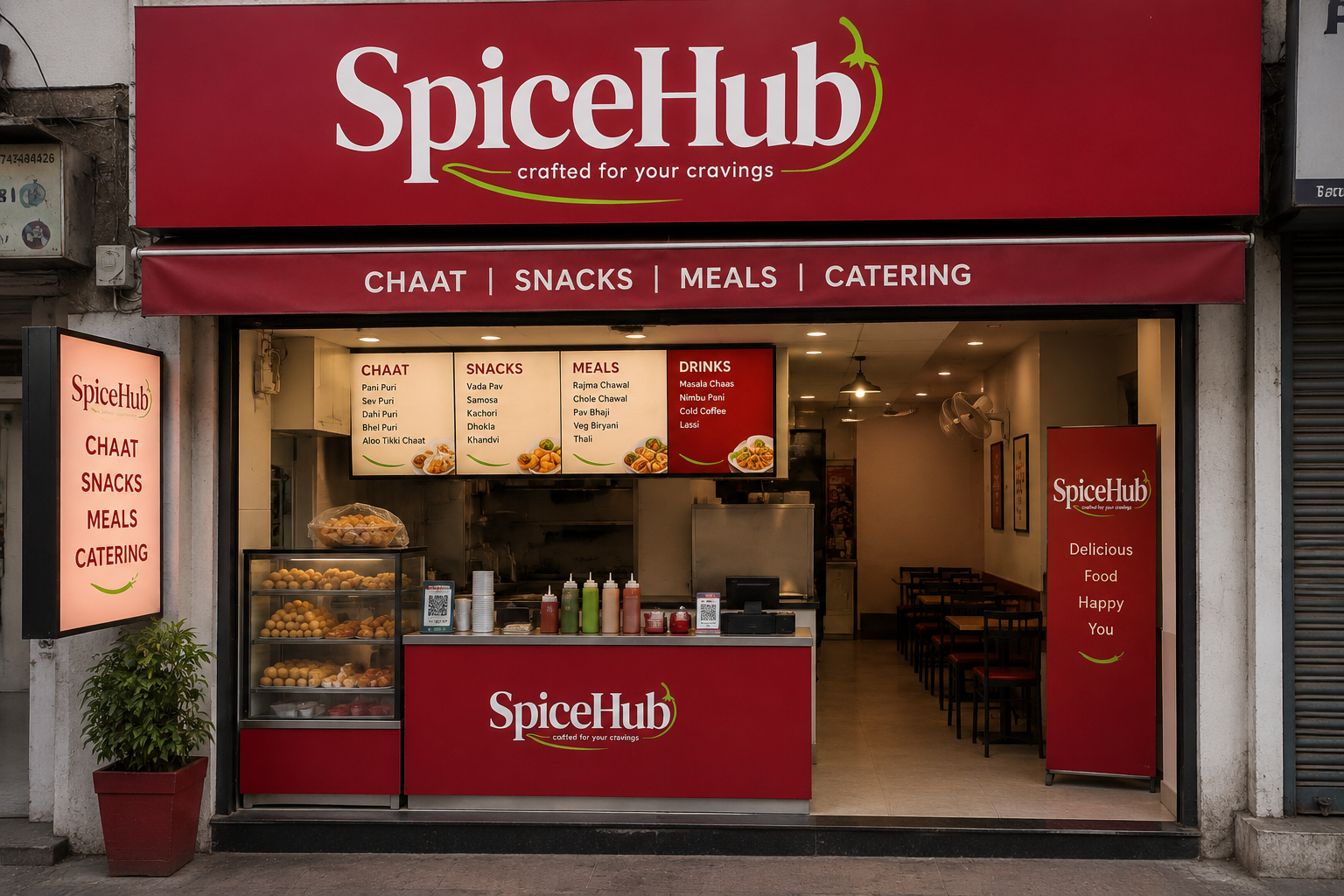 Store-front-of-best-chaat-shop-in-purasawalkam-spicehub